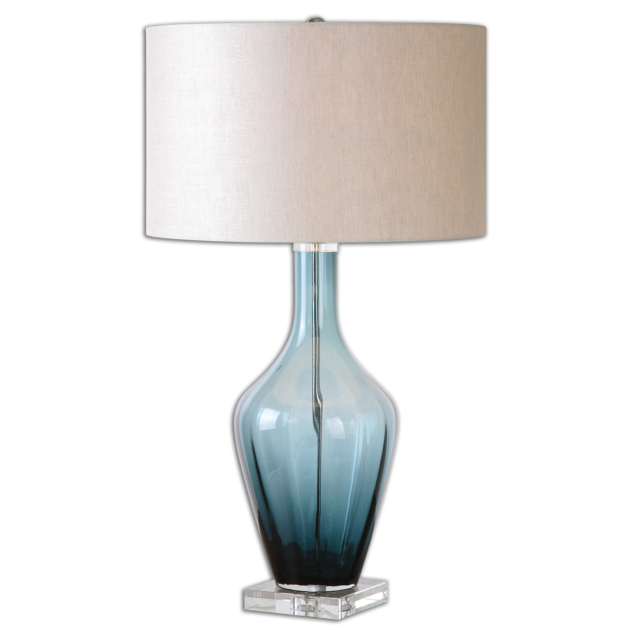 Picture of HAGANO BLUE GLASS TABLE LAMP